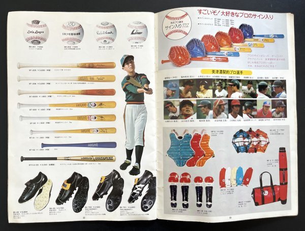 昭和レトロ カタログ「’76 BASEBALL」野球 資料 郷土資料の画像7