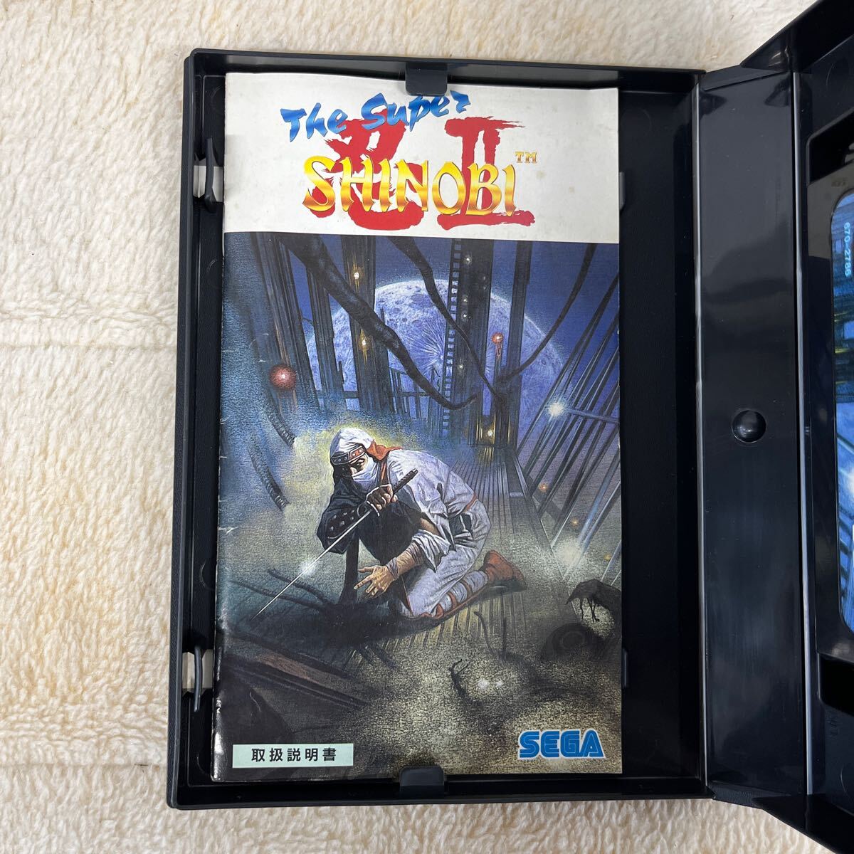 【送料込】SEGA セガ ザスーパー忍II メガドライブ専用ゲームカセット ケース 取扱説明書付き シノビ アクションゲーム G-4085の画像3