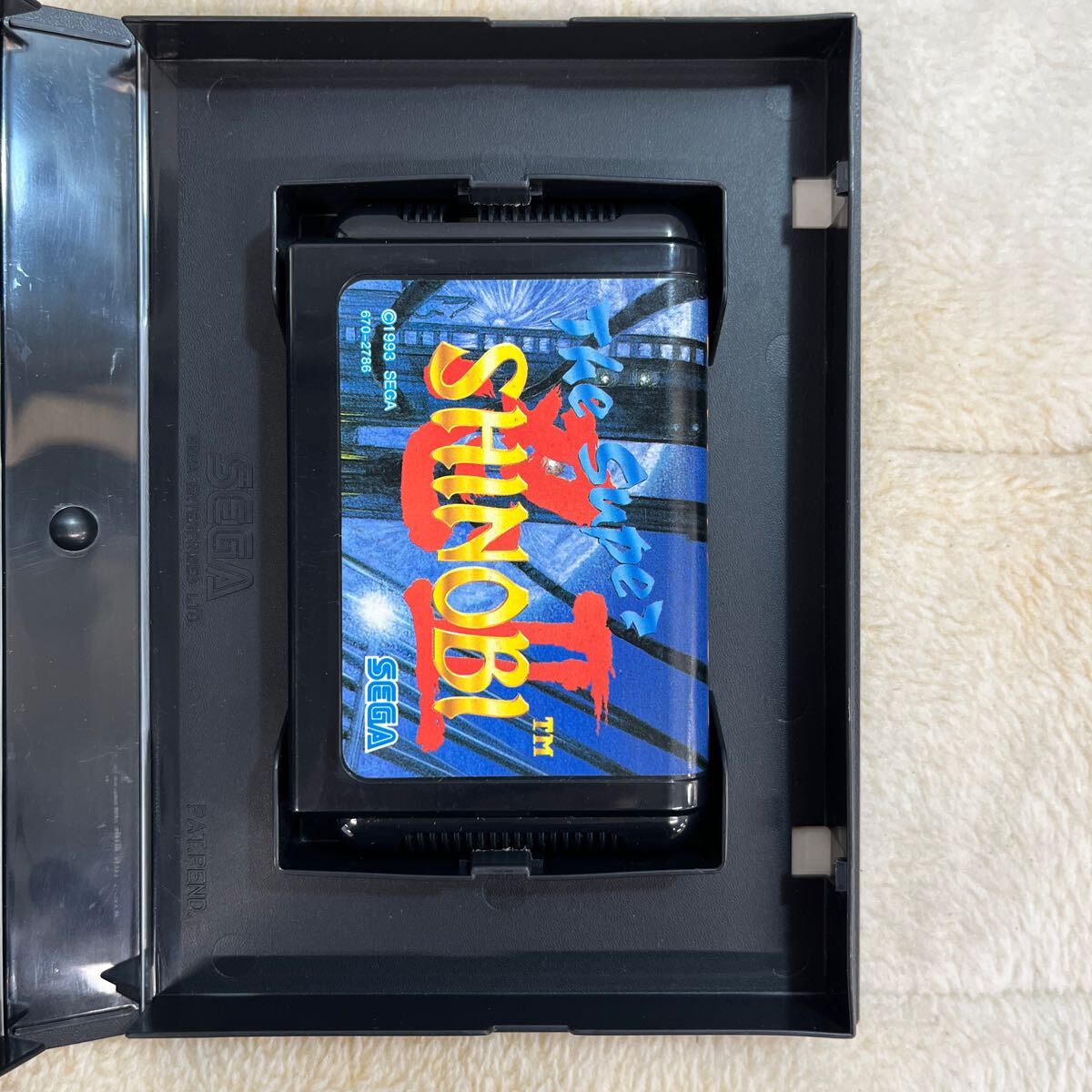 【送料込】SEGA セガ ザスーパー忍II メガドライブ専用ゲームカセット ケース 取扱説明書付き シノビ アクションゲーム G-4085の画像2
