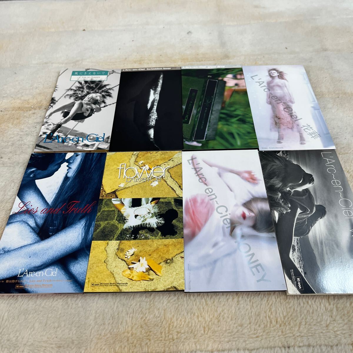 【送料込】8㎝シングルCD L'Arc-en-Ciel 8枚セット ラルクアンシエル flower/winter fall/HONEY/snow drop/花葬/風に消えないで他_画像2