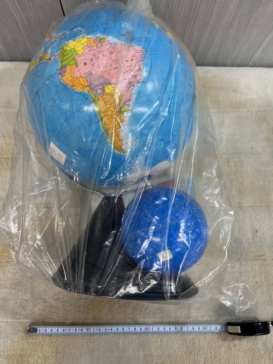 【送料込】S.K.GLOBE 高級ニ球儀 天球・地球儀 10号 学習教材　知育　世界地図　コレクション　インテリア_画像7