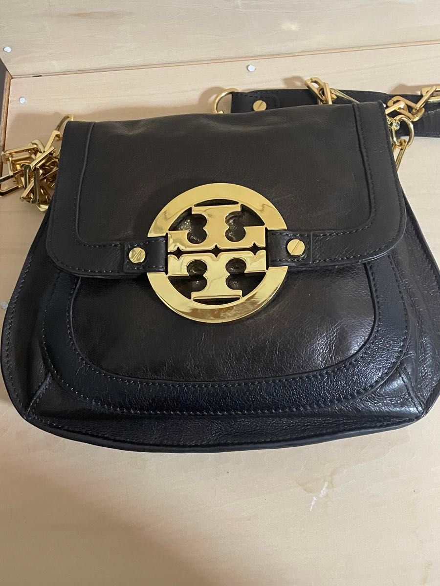 TORY BURCH トリーバーチ レザー チェーン ショルダーバッグ 斜め掛け クロスボディ 