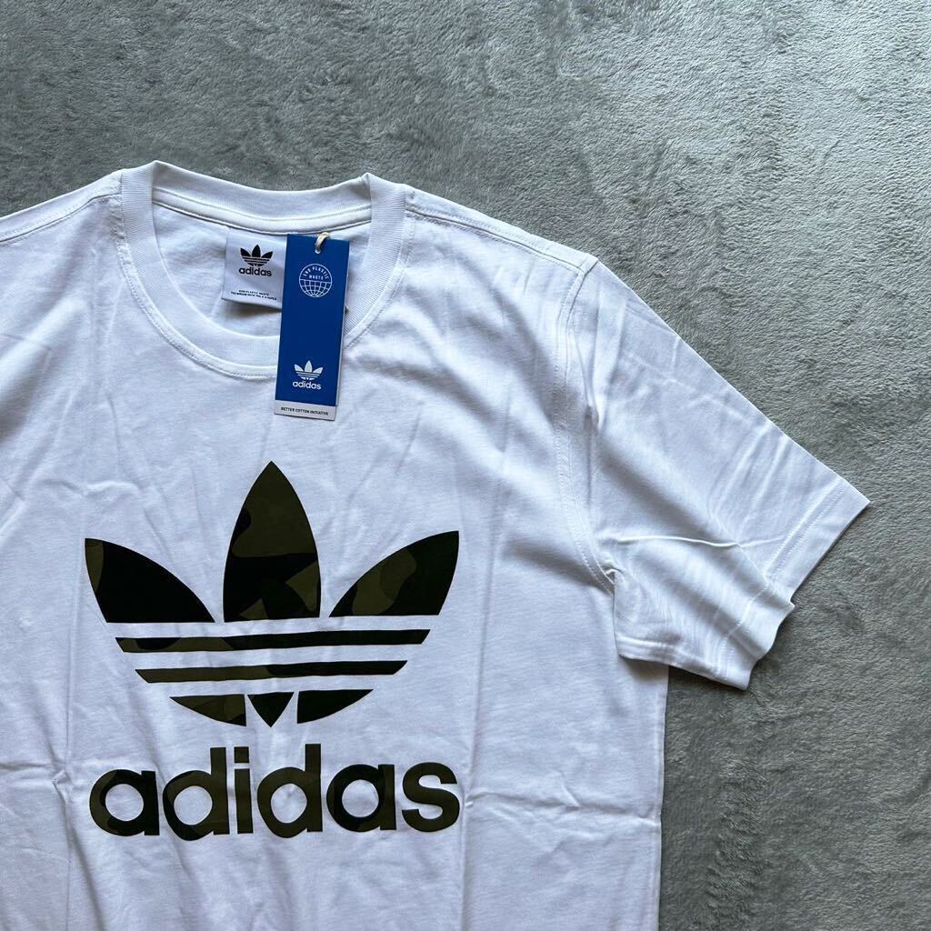 格安送料 XL （O）サイズ 新品 adidas originals アディダス オリジナルス 半袖 Tシャツ 白 迷彩 カモ ホワイト ランニング LL FM3337_画像2