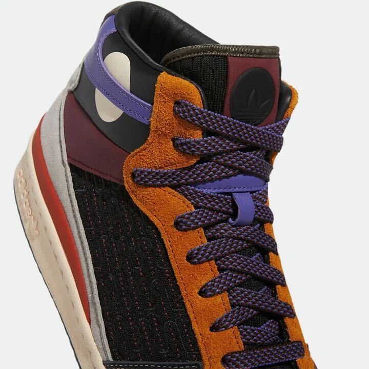 26.0cm 新品 adidas FORUM MID PATCHWORK アディダス フォーラム ミッド パッチワーク スニーカー ミドル スニーカー シューズ aHP5359_画像6