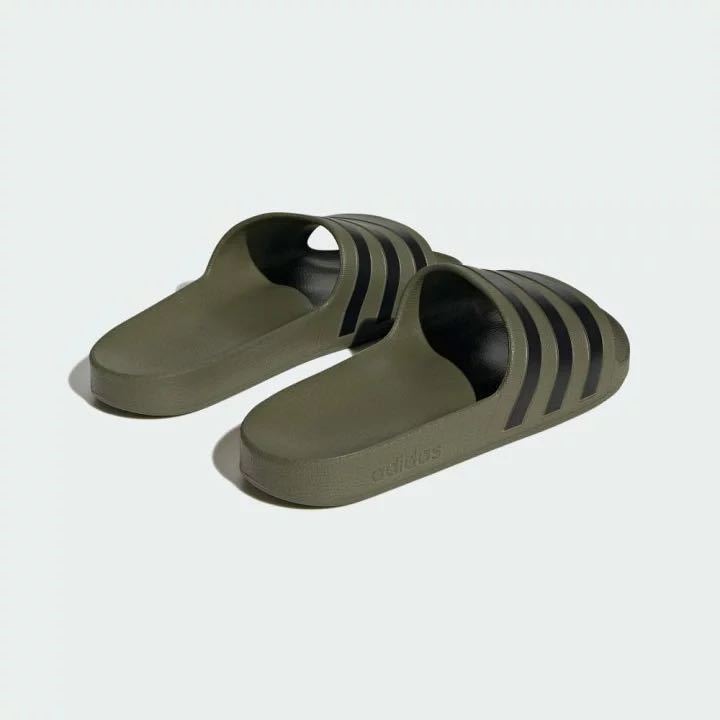  free shipping 26.5cm new goods adidas Adidas Adi reta aqua sandals Adilette Aqua sliding black black khaki men's HP9392