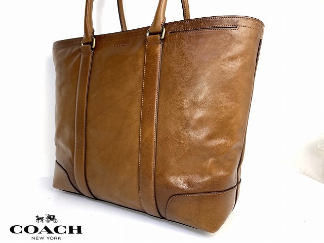 美品★送料無料★ コーチ メンズ COACH ペブルド レザー ブリーカー レガシー 2Way ショルダーバッグ トートバッグ ビジネストート _画像3