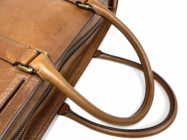 美品★送料無料★ コーチ メンズ COACH ペブルド レザー ブリーカー レガシー 2Way ショルダーバッグ トートバッグ ビジネストート _画像6