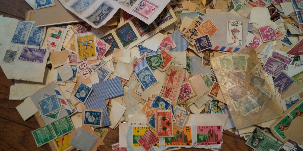 外国切手 日本切手 大量 不明 詳しい方どうぞ 海外 消印 エンタイア その２_画像2