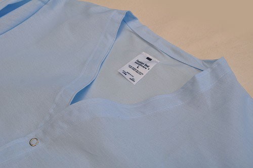 アメリカ軍放出実物新品　パジャマトップ　ライトブルーLサイズ新品スリーピングシャツ長袖_画像6