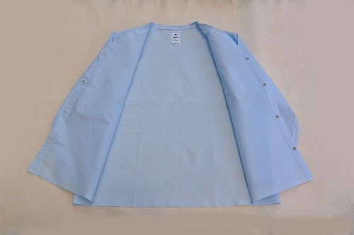 アメリカ軍放出実物新品　パジャマトップ　ライトブルーLサイズ新品スリーピングシャツ長袖_画像9