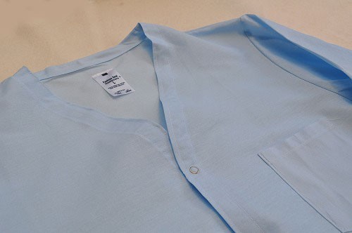 アメリカ軍放出実物新品　パジャマトップ　ライトブルーLサイズ新品スリーピングシャツ長袖_画像3