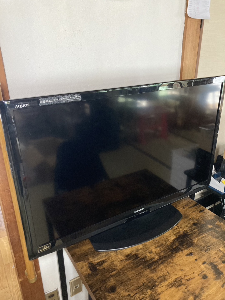 直接引き取り限定 配送不可 岡山県 SHARP AQUOS 液晶カラーテレビ LC-40V5 40インチ 通電確認済み 簡易動作確認済み
