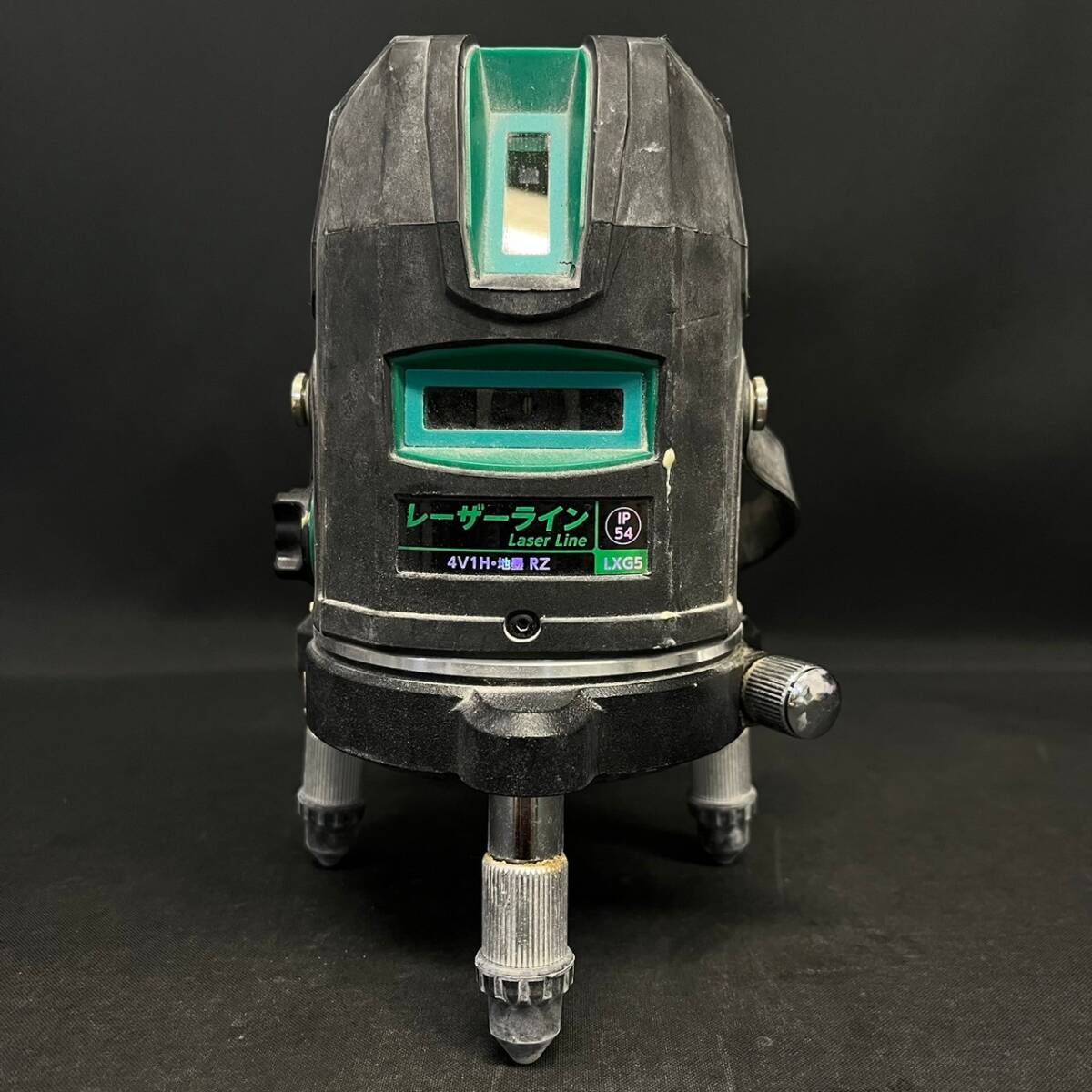 BCd170R 80 RETZLINK RZ-LXG5 Laser Line レーザーライン 墨出器 4V1H地墨 乾電池式 グリーンレーザー ケース付き 工具 測定器の画像5