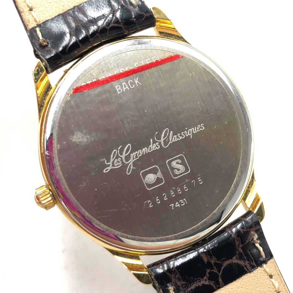BDm015I 箱付き LONGINES Grand Classic 7431 ロンジン グランド クラシック 腕時計 メンズ デイト 白文字盤 La Grandes Classiques_画像7