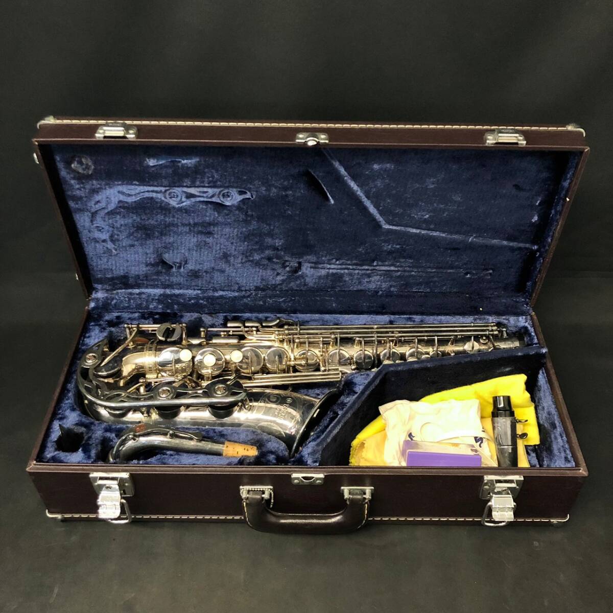 BDm027I YAMAHA YAS-62S 006959 アルトサックス シルバーメッキ サクソフォン SELMER/セルマー CS 80 マウスピース ハードケース付きの画像1