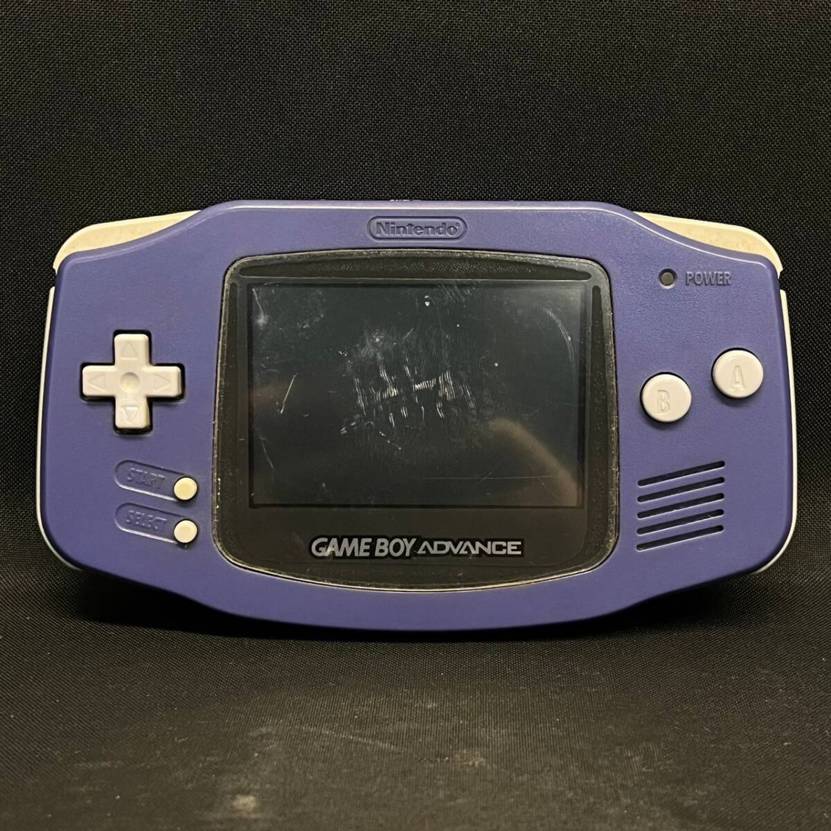 BDd169R 60 読込◯ GBA Nintendo ゲームボーイアドバンス 本体 バイオレット ACアダプター AGB-008 AGB-009 星のカービィ2 まとめ セット_画像2