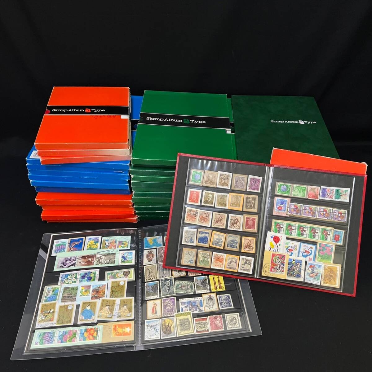 BDg220I 120 used domestic abroad contains stamp album large amount summarize te-ji-B Type SB-30 40 pcs. approximately 19kg Japan stamp stock book memory foreign 