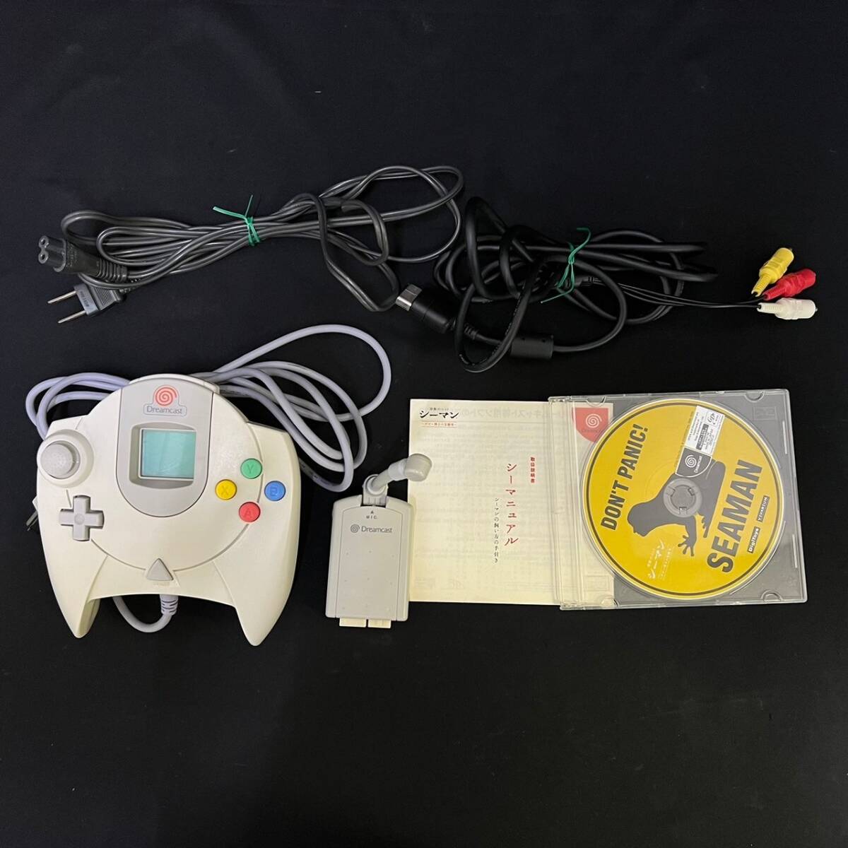 BDg240R 80 読込◯ SEGA Dreamcast HKT-3000 ドリームキャスト コントローラー HKT-7700 ビジュアルメモリ ソフト シーマン まとめ セット_画像7