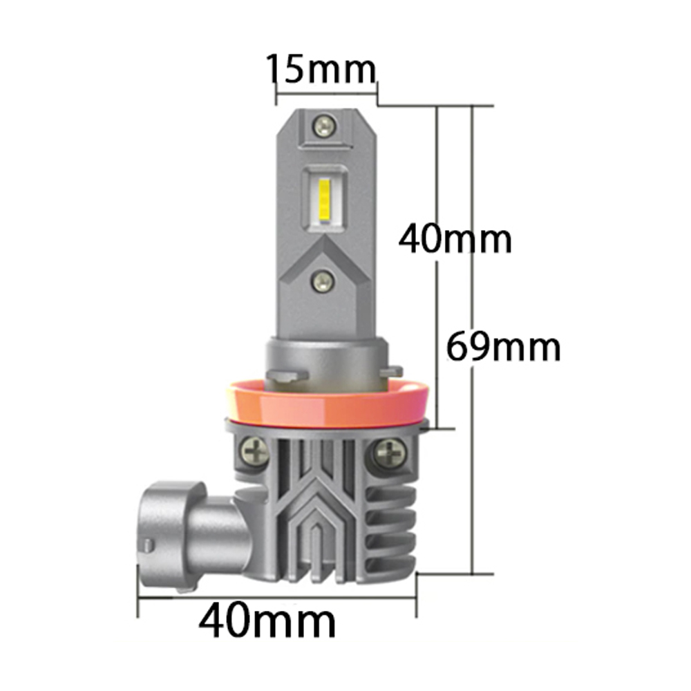 LEDフォグランプ H8/H11/H16兼用 DC12V 8000ルーメン 2色切替 ホワイト/イエロー 2本セット 1年保証の画像8