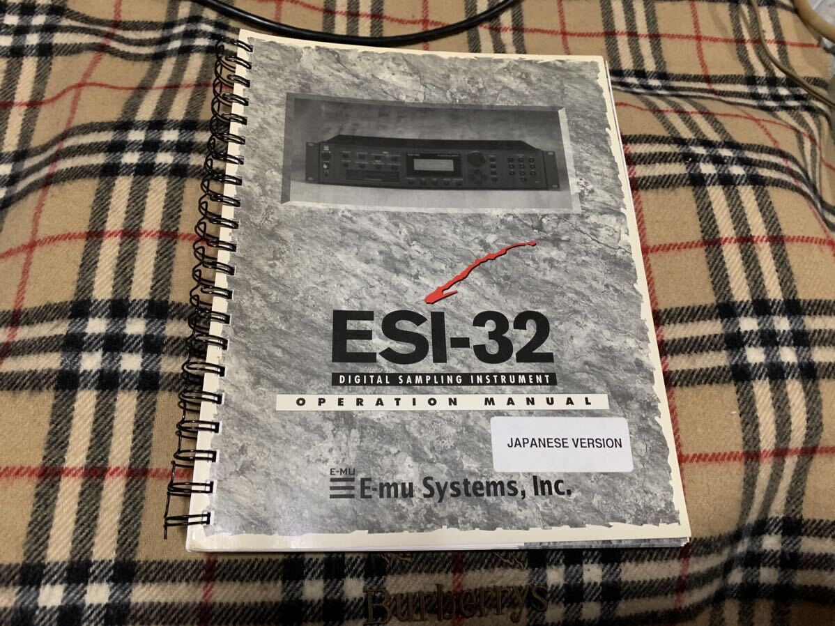 E-MU ESI-32i- Mu Vintage sampler operation goods 