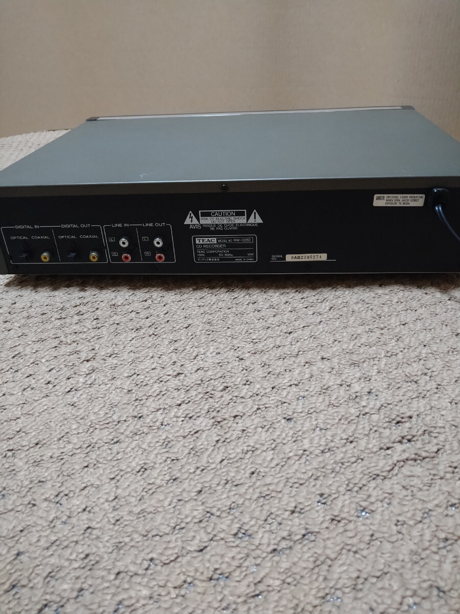 TEAC ティアック CDレコーダー ＲＷ-Ｄ280の画像2