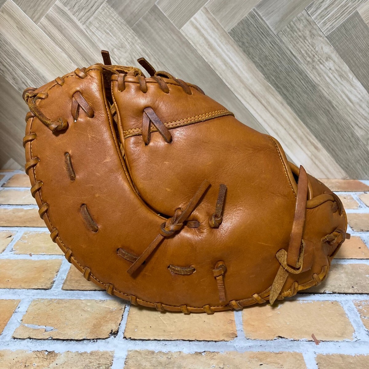 ◆人気◆良品◆ Rawlings ローリングス 軟式 一塁手用 ファーストミット 右利き用 野球 グローブ グラブ の画像4