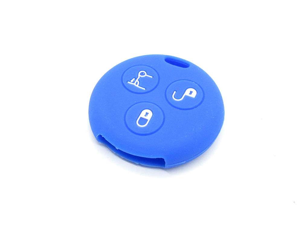 【送料無料】Smart MCCスマート 451 フォーツ450系 カブリオ / キーレス シリコンカバー キーカバー キーケース 青色 ブルー BL丸の画像2