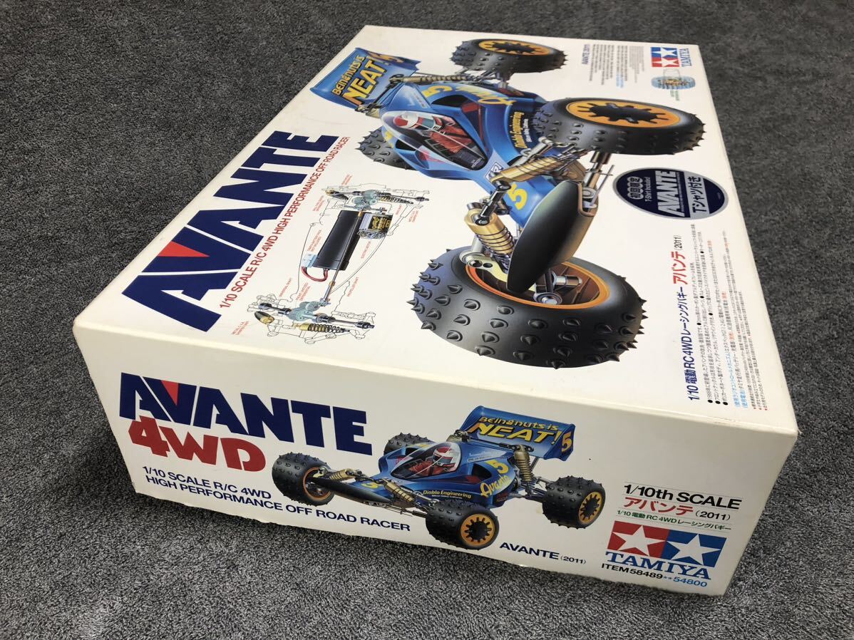 【初回限定品】TAMIYA タミヤ 1/10 電動RC4WD レーシングバギー アバンテ (2011)Tシャツ付き！激レア！未組立て！タミヤ AVANTE の画像9