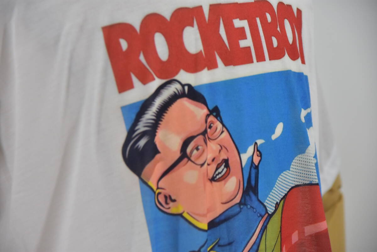 ◆おもしろTシャツ◆極悪人Tシャツ◆北朝鮮のロケットボーイ◆コットン製◆XLサイズ◆新品_画像4