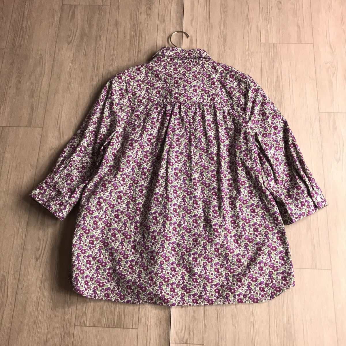 100円スタート□ Afternoontea wordrobe LIBERTY リバティ　アフターヌーンティーワードローブ　花柄　ブラウス　シャツ_画像6