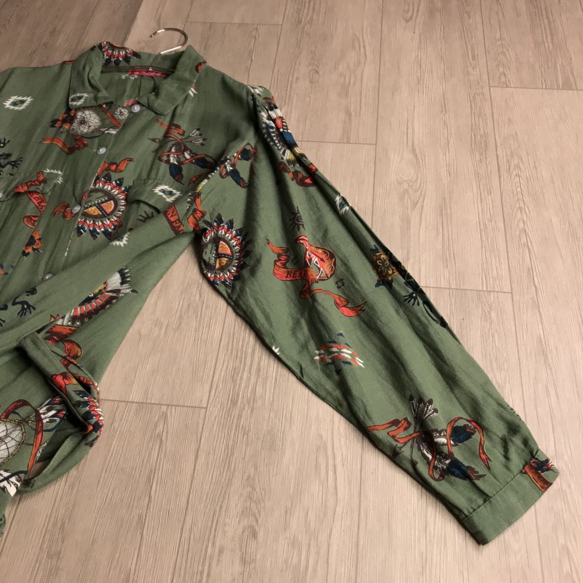 100 иен старт * Aminaamina коллекция linen× искусственный шелк модный дизайн One-piece 