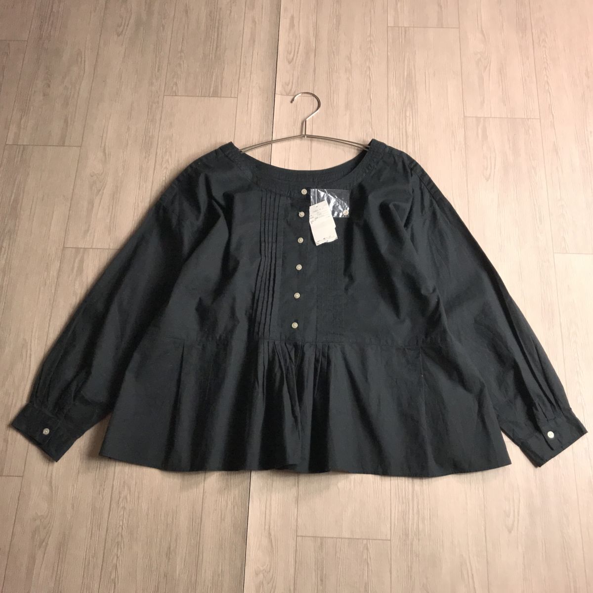 100 jpy start 0 tag attaching samansa mos2sa man sa Moss mo spin tuck blouse 