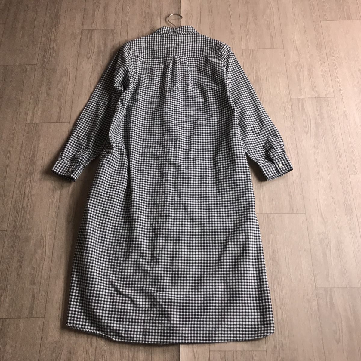 100円スタート◆ chocol raffine robe ショコラフィーネローブ　ギンガムチェック　ワンピース　オーガニックコットンブレンド_画像7