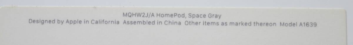 ★★Apple Home Pod-Space Gray MQHW2J/A-（初代）★_画像3