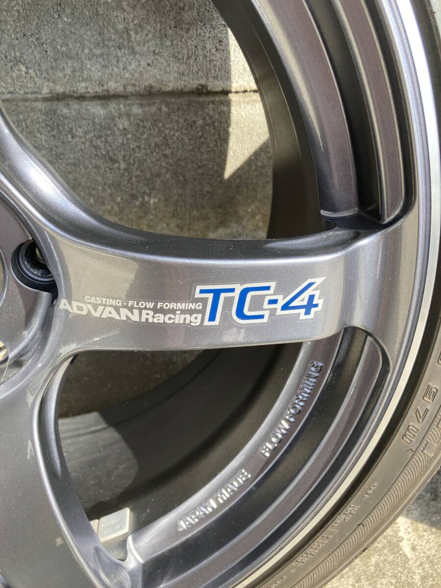 ヨコハマ アドバンレーシング ADVAN Racing TC-4 ４本セット FALKENタイヤ付 18インチ 18X8.5J＋31 ランエボxで使用の画像10