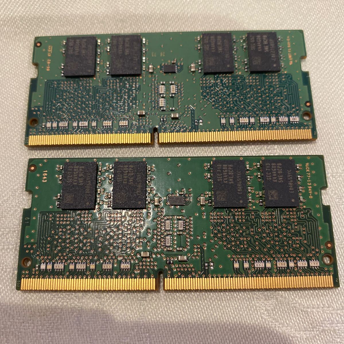 SAMSUNG DDR4 17000 1RX8 PC4 2133P 4GBX2枚セット(8GB)③の画像2