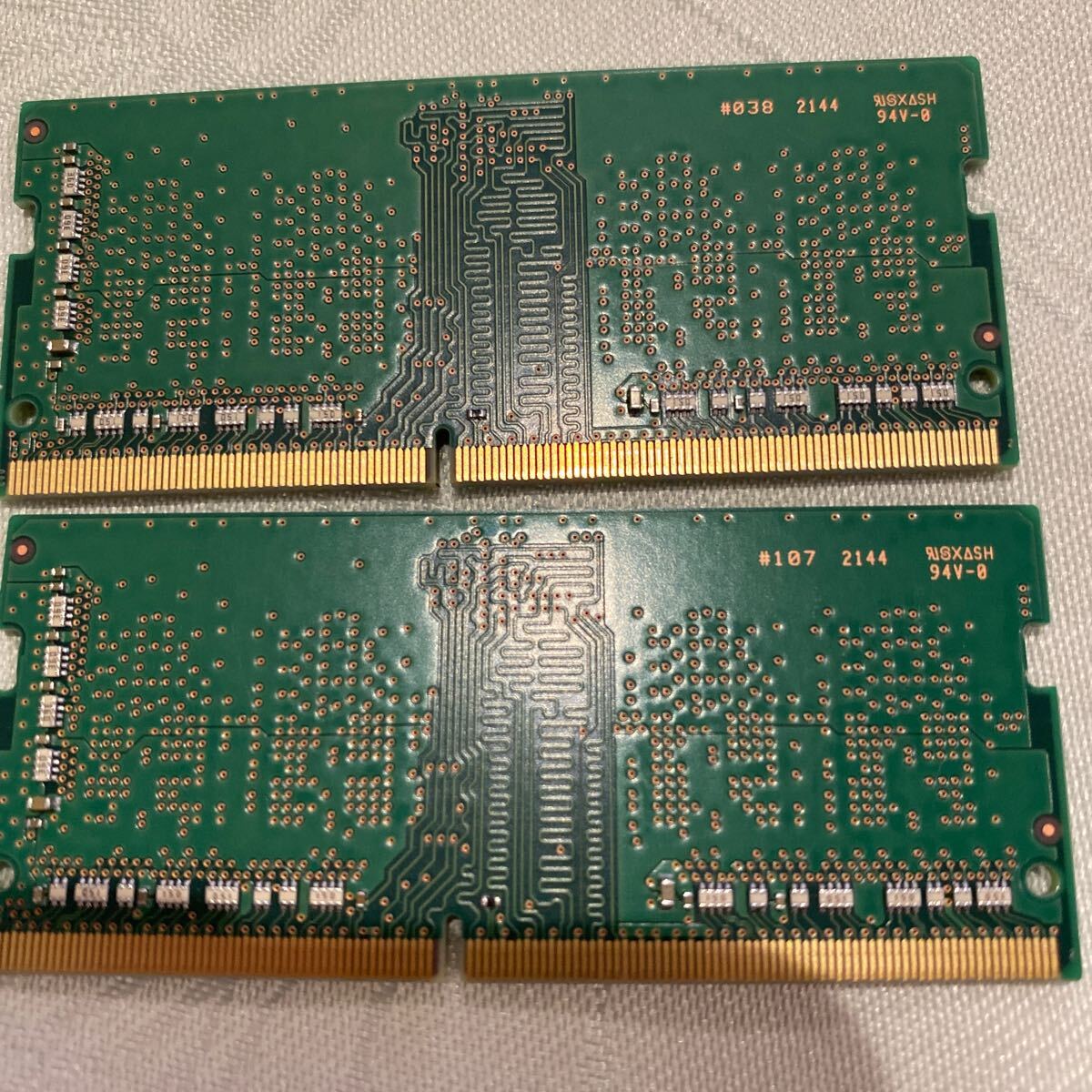 SAMSUNG PC4 25600 1RX16 DDR4 3200AA 4GBX2枚セット（8GB)②の画像2