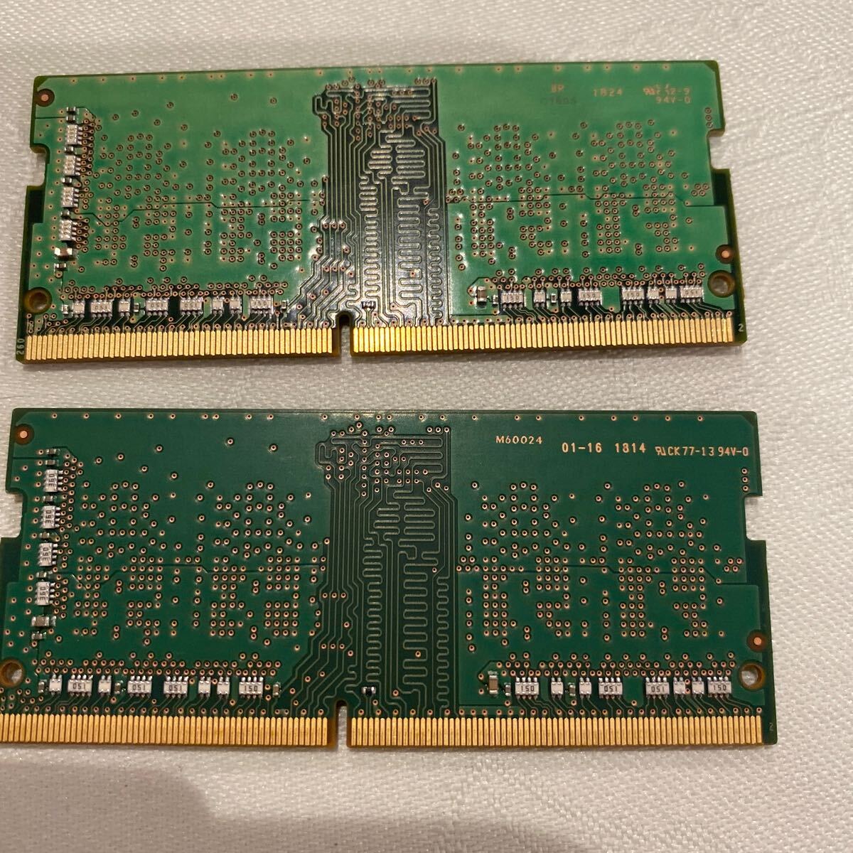 SAMSUNG DDR4 19200 1RX16 PC4 2400T 4GBX2枚セット(8GB)の画像2
