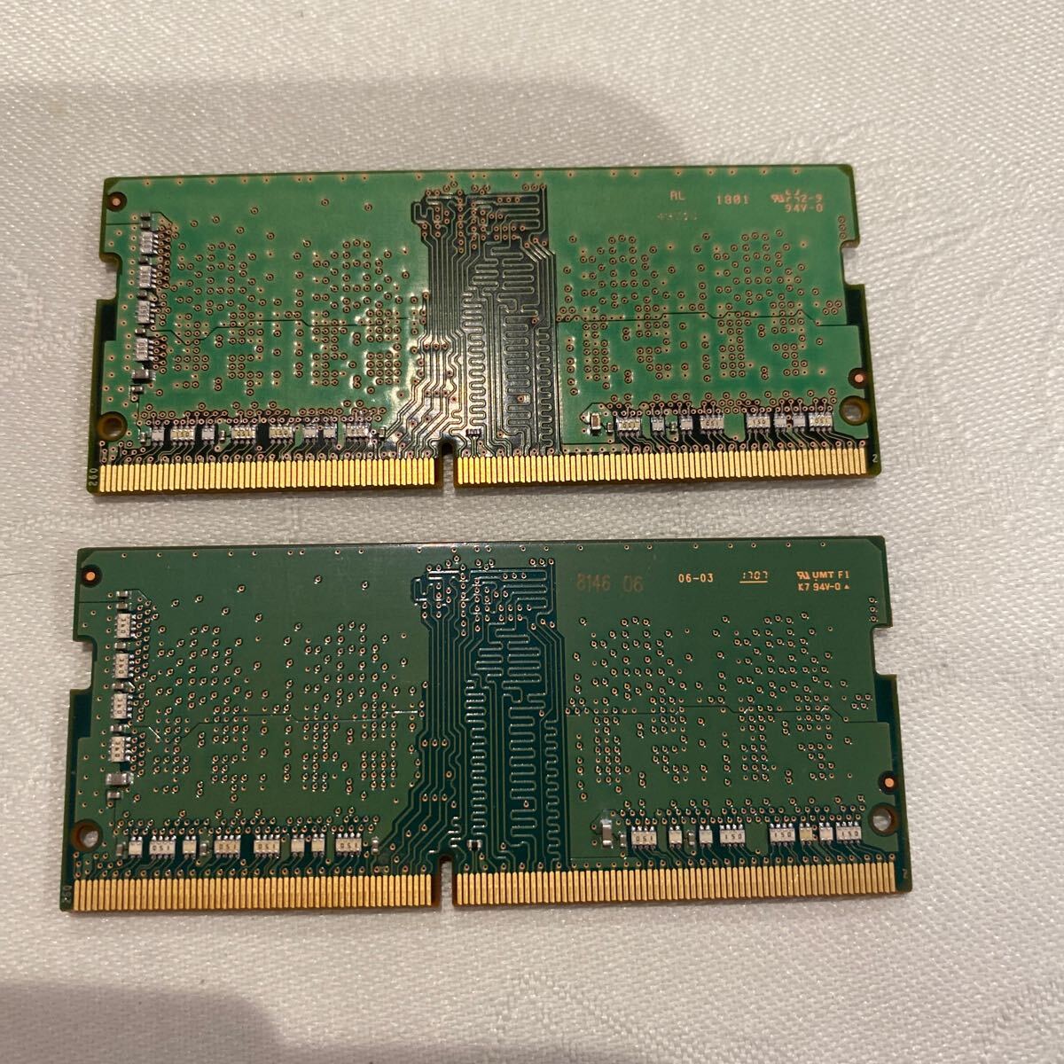 SAMSUNG DDR4 19200 1RX16 PC4 2400T 4GBX2枚セット(8GB)⑦の画像2