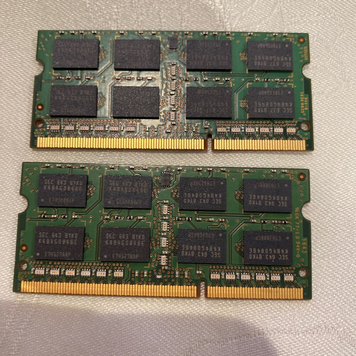 SAMSUNG DDR3L 1600 2Rx8 PC3L 12800S 8GBX2枚セット(16GB)の画像2