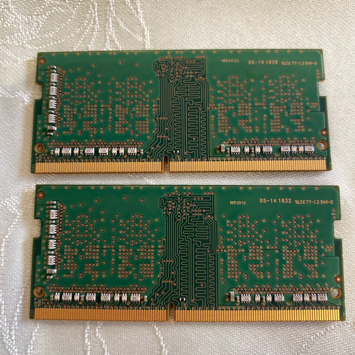SAMSUNG 1RX16 PC4 21300 DDR4 2666V 4GBX2枚セット（8GB)_画像2