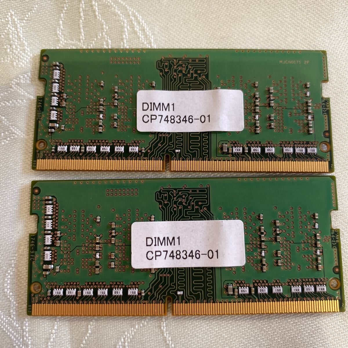SKhynix DDR4 19200 1RX16 PC4 2400T 4GBX2枚セット(8GB)⑩_画像2