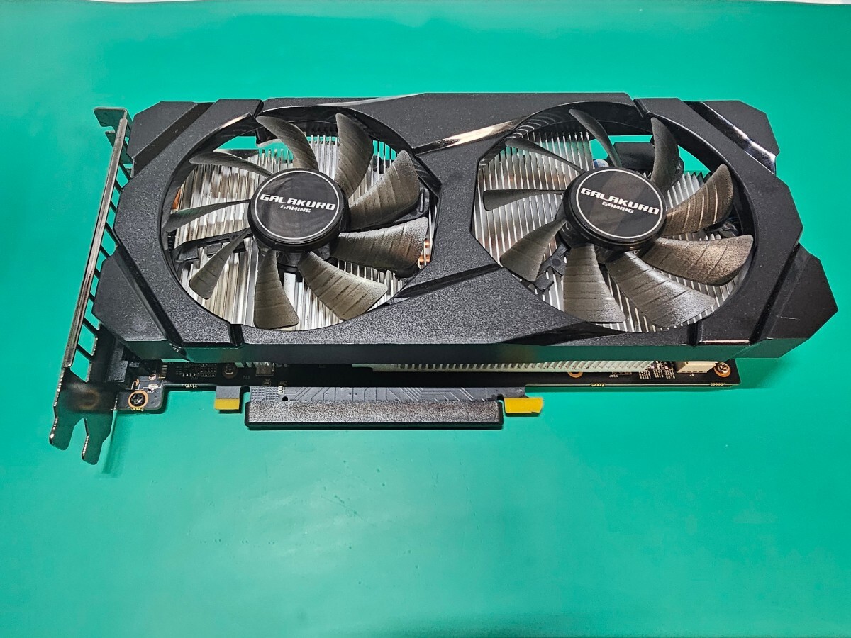  ☆1円スタート☆【良好品】GALAKURO GeForce GTX 1660Ti 6GB GDDR6 192bit PCI-E GG-GTX1660Ti-E6GB/DF_画像2