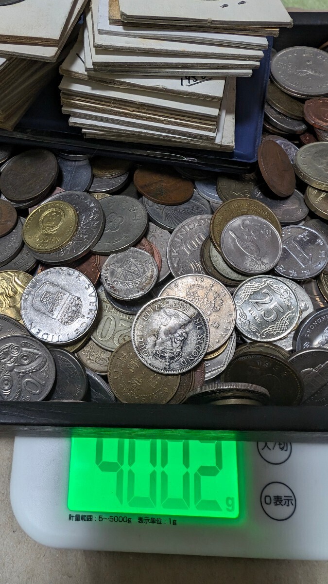 8n7 外国銭 古銭 硬貨 外貨 貨幣 外国 コイン まとめ 大量 アメリカ イギリス等 約8kgの画像9