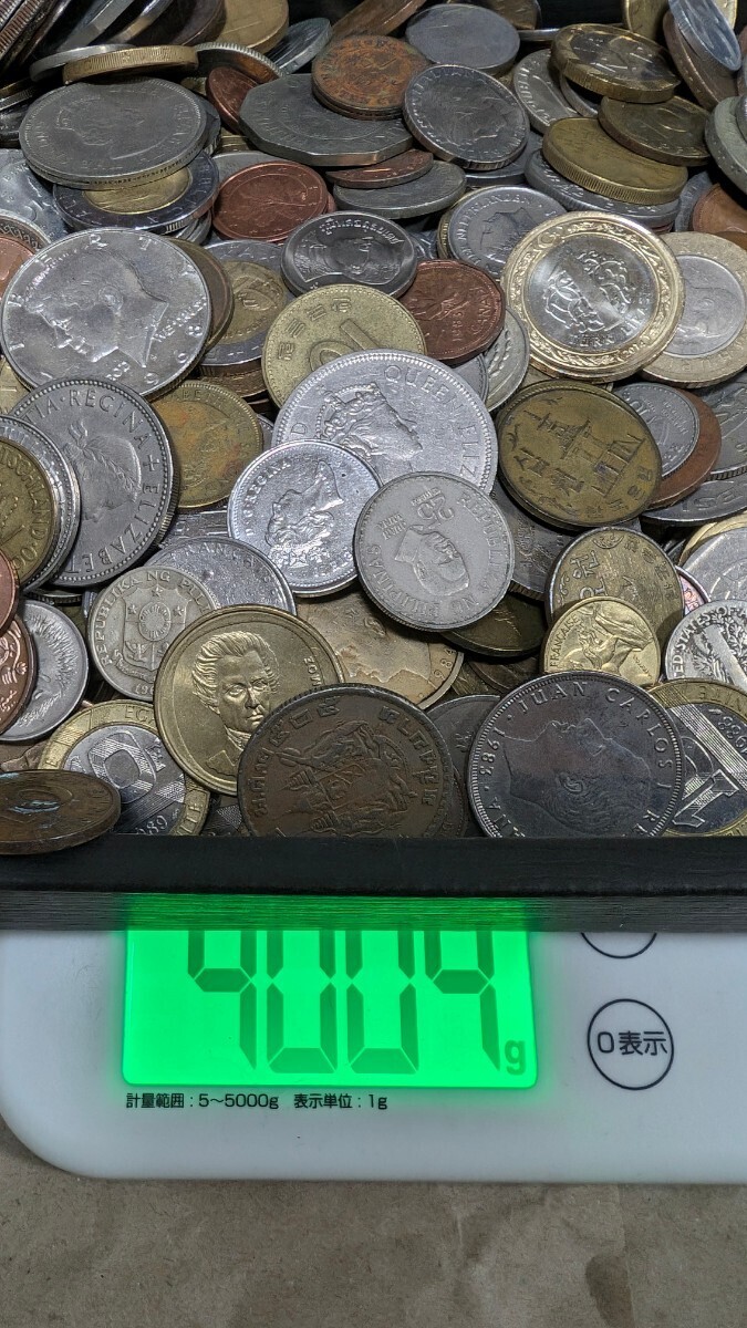 8n7 外国銭 古銭 硬貨 外貨 貨幣 外国 コイン まとめ 大量 アメリカ イギリス等 約8kgの画像10