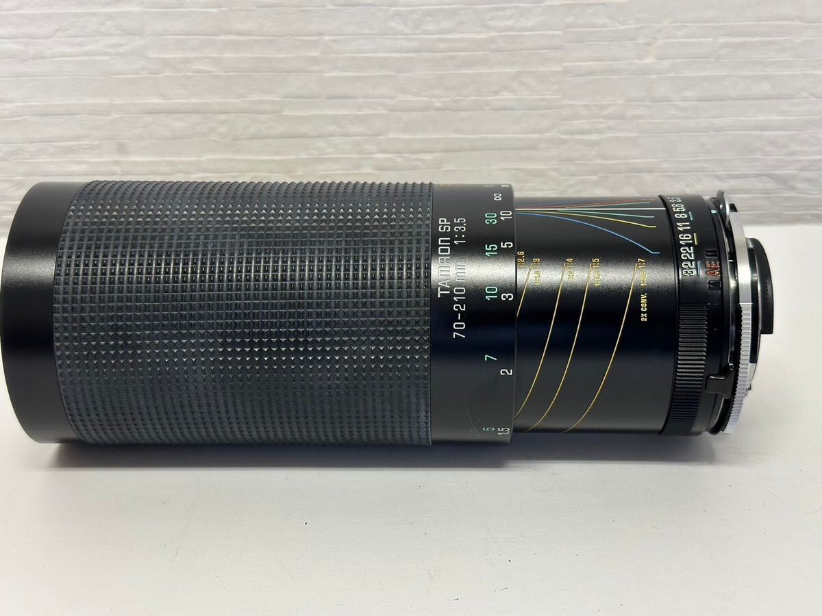 TAMRON タムロン SP 70-210mm 1:3.5 カメラレンズ ブラック 動作未確認 ジャンク 専用ケース入りの画像4