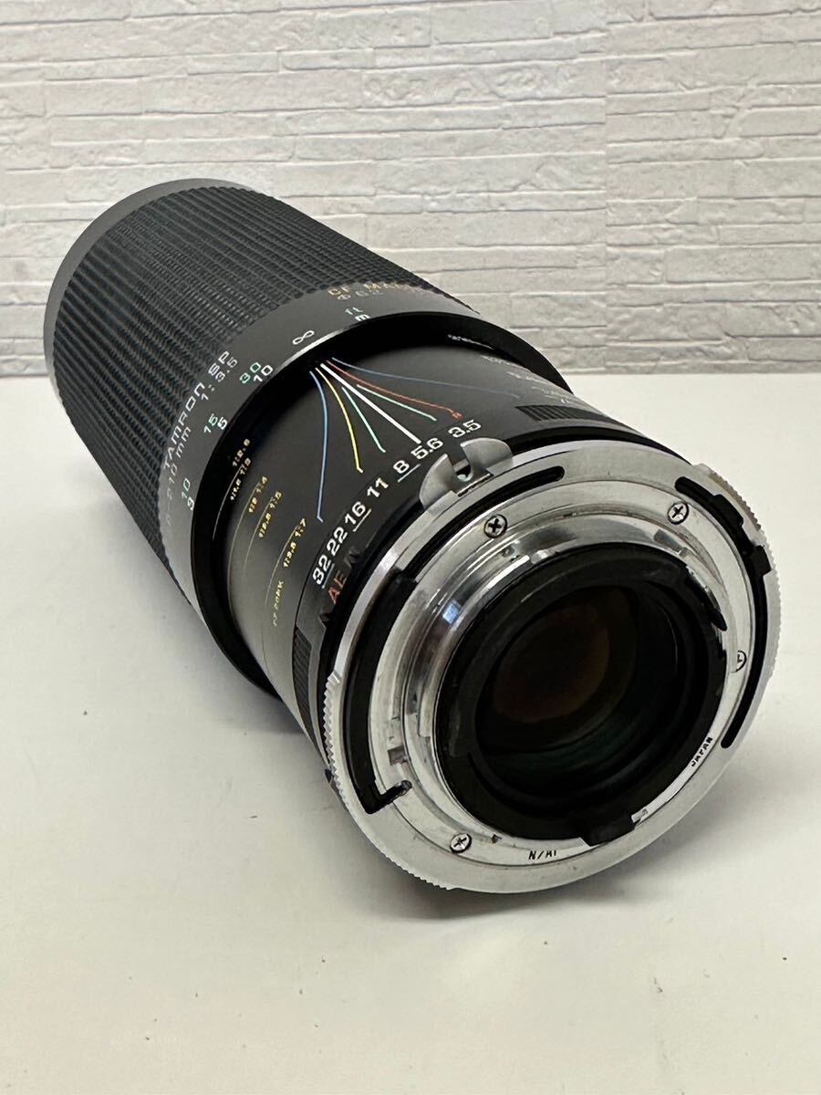 TAMRON タムロン SP 70-210mm 1:3.5 カメラレンズ ブラック 動作未確認 ジャンク 専用ケース入りの画像7