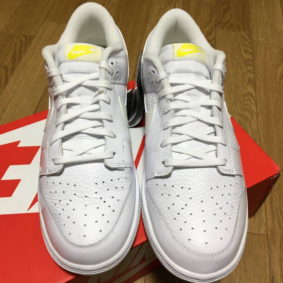 新品未試着 27.5cm(MENS 27cm) NIKE WMNS DUNK LOW White ナイキ ダンク ホワイト 白 FD0803-100 即決 即発送_画像3