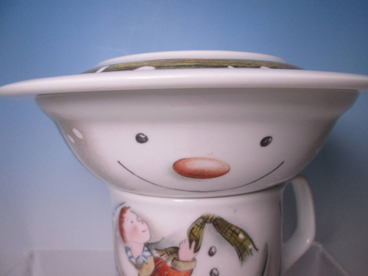 *Royal Doulton Royal Doulton snowman mug / saucer / soup plate 3 point set case less 