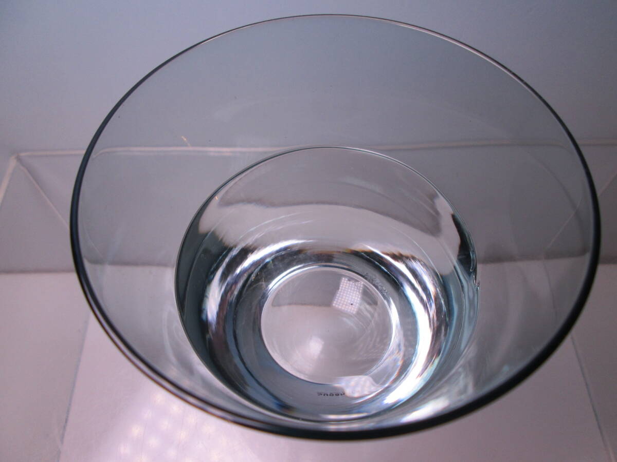 ☆SUGAHARA スガハラガラス ブルー/ワインレッド デザイングラス ペア 箱無 冷酒グラス_画像5